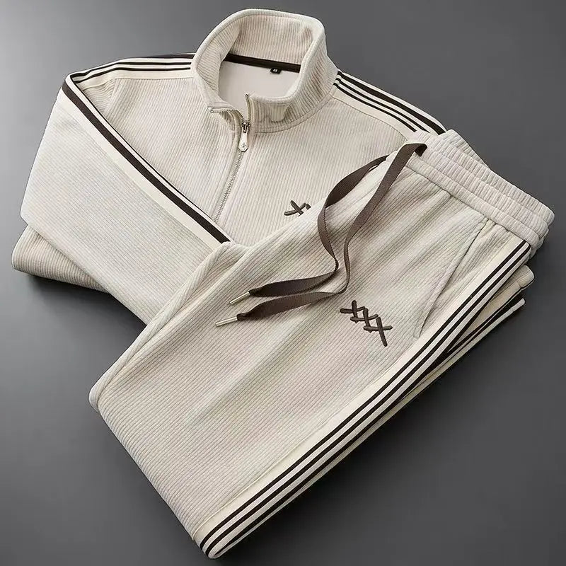 Alessandro Veneti Corduroy Sport Tracksuit